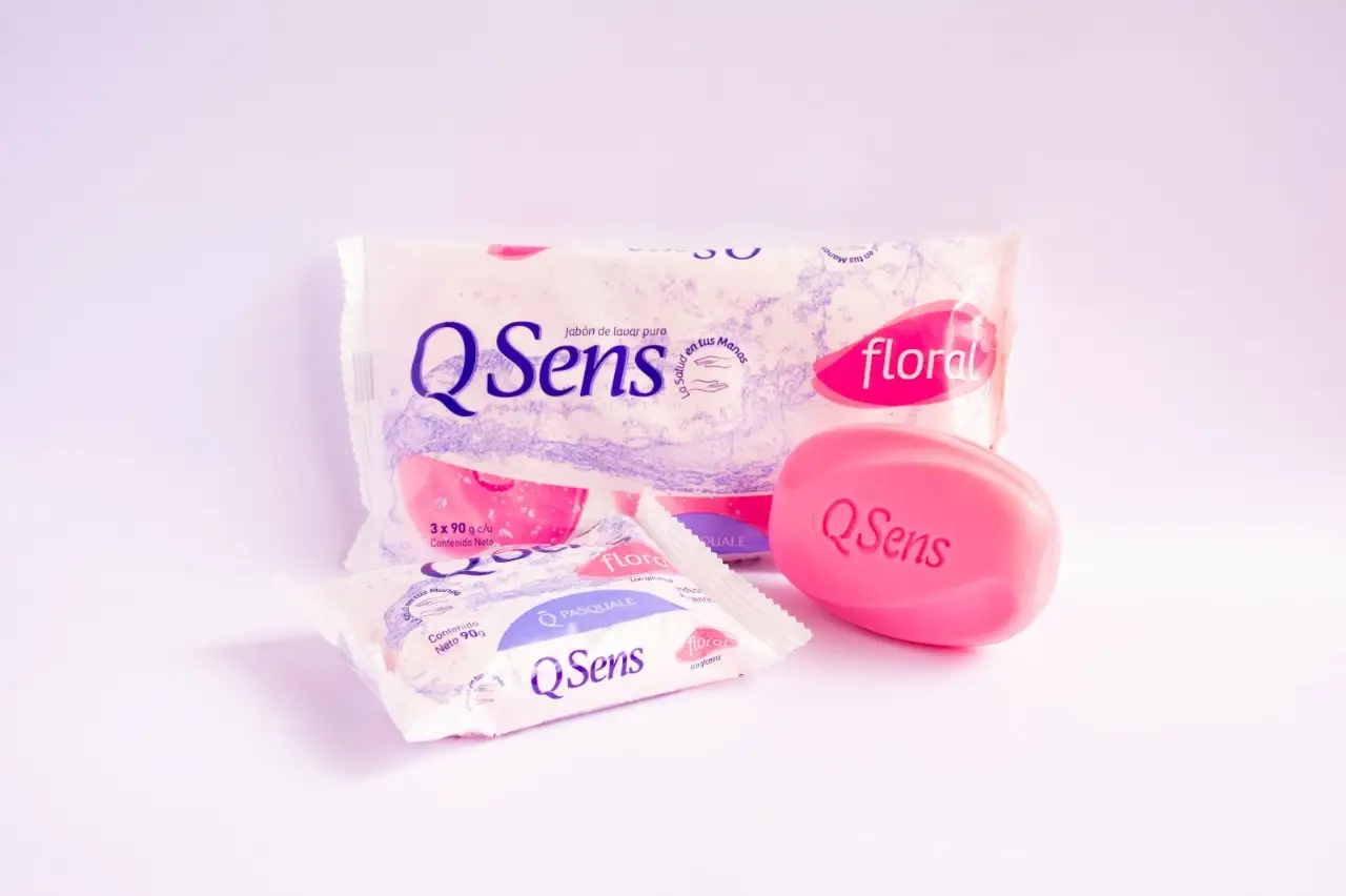JABON QSENS 3 X 90 GRS FRAGANCIA MARINA/JARDIINES BLANCOS