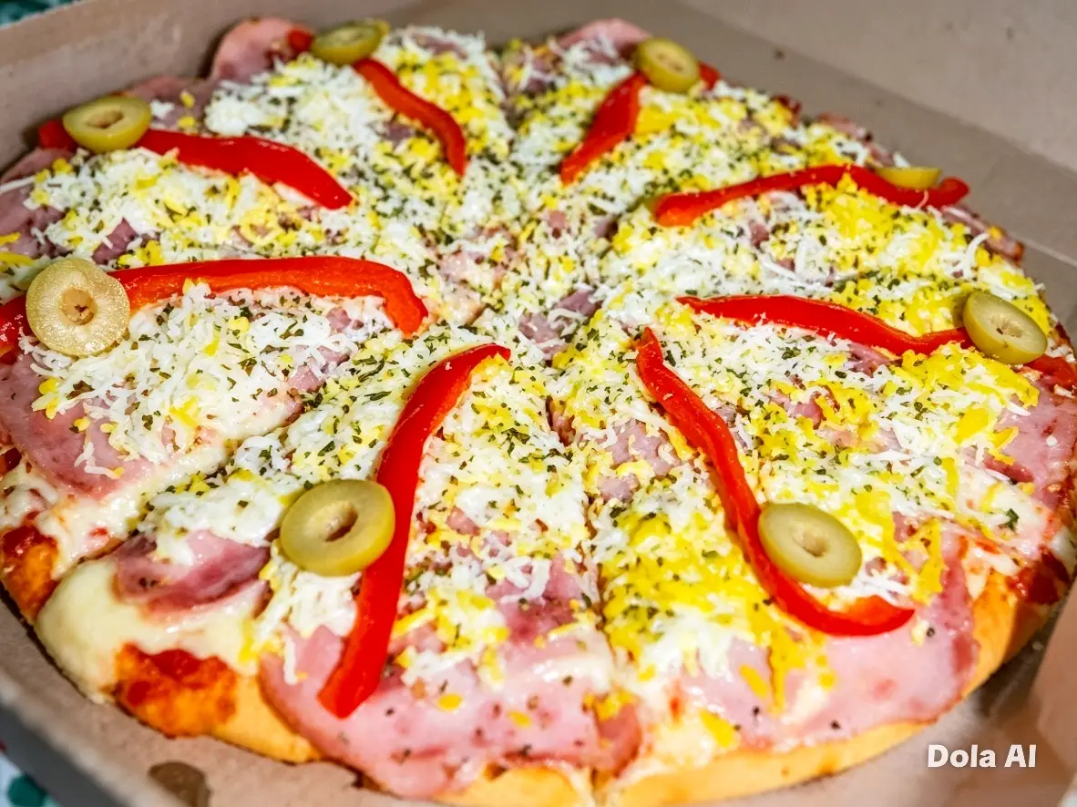 12) PIZZA A LA PIEDRA ESPECíAL 8 PORC.